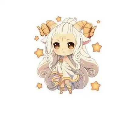 白羊座的白羊怎么画简单好看,白羊座简笔画图片大全