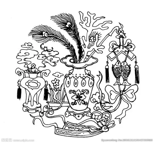 古代纹理 吉祥图案 伏羲八卦图片