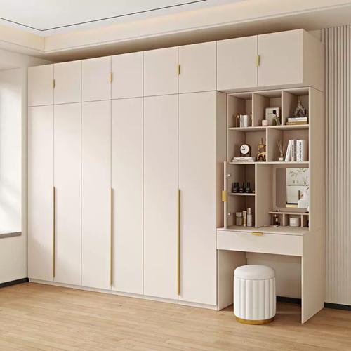 大衣柜梳妆台一体组合书柜置物柜主卧室全屋定制家用经济型橱柜子