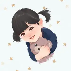 89花枝馨妃淘宝转手绘可爱q版卡通头像漫画定制插画婴儿宝宝画像形