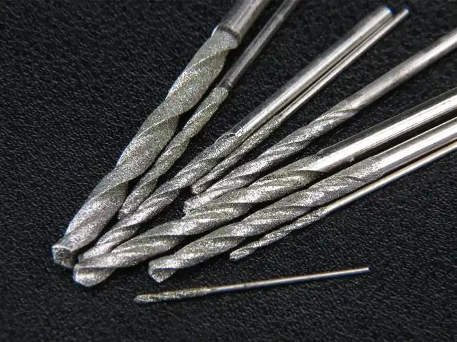 直径金刚砂麻花钻头玉石玉器琥珀蜜蜡绿松石打孔针金刚石钻孔工具