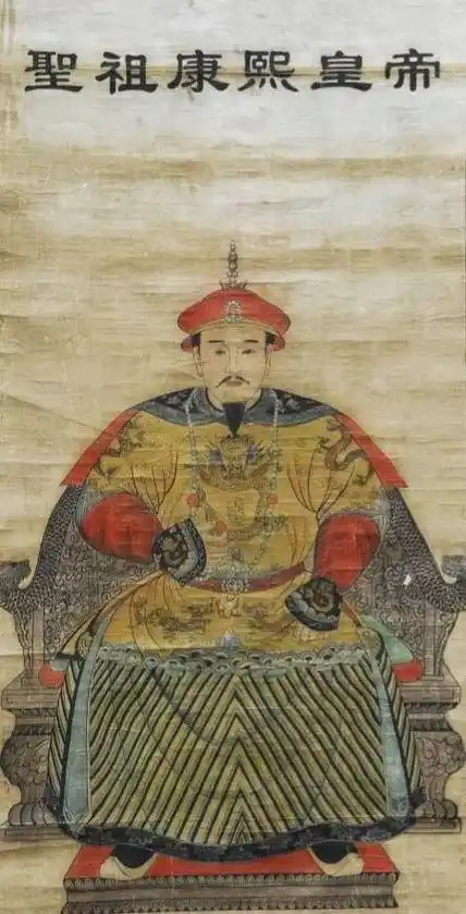 康熙画像甚至雍正去世,乾隆继位后,康熙十六子庄亲王胤禄及十七子果