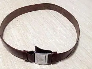 一老式武警腰带 上边还有兵哥哥的留言