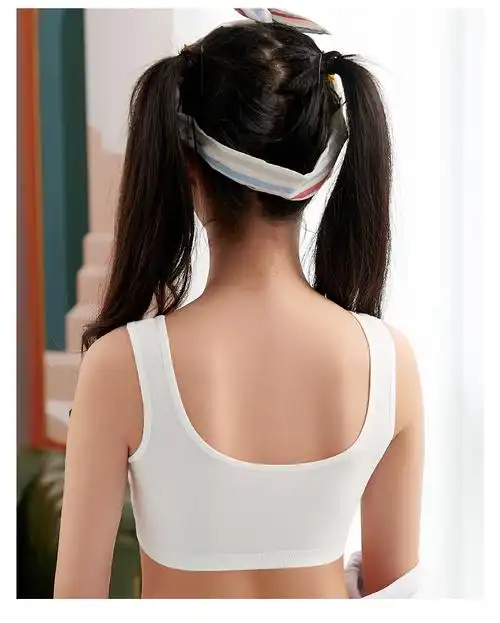 发育期小背心学生少女内衣初高中生女孩女童防凸点棉质无痕文胸薄