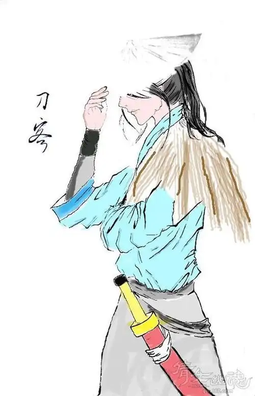 倩女幽魂玩家手绘刀客卓断水 诠释江湖本色(三)