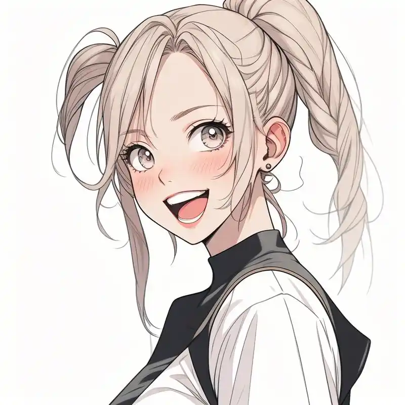 双马尾头像女生97青春活力满满