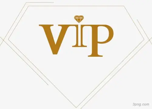 vip金色字体png素材透明免抠图片艺术字集