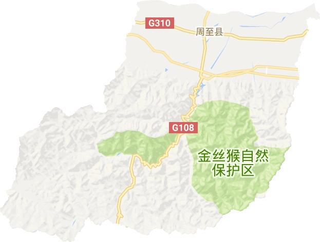 周至县高清电子地图