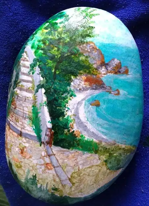 【石头画】海边 - 简书