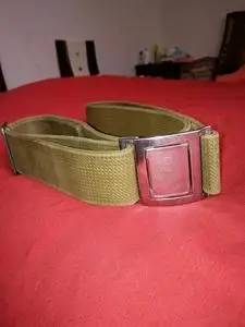 65式帆布外腰带,土黄色,品如图.喜欢的朋友看细节图联系,看