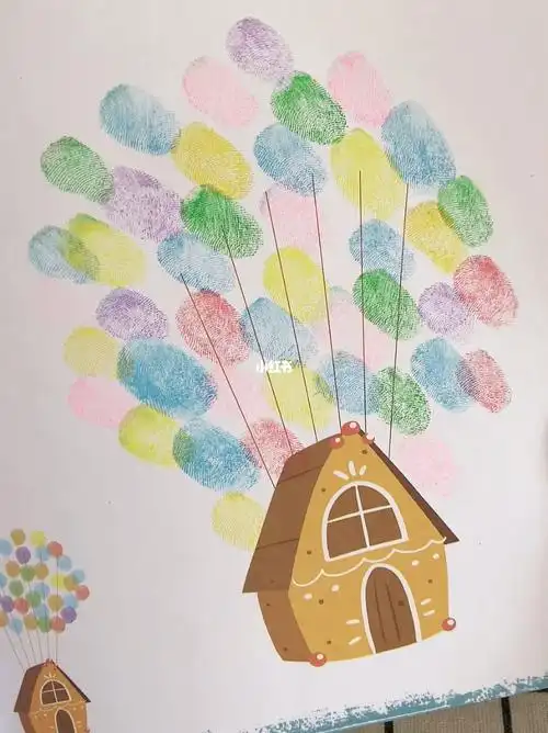 试试这个#手指画  操作简单,孩子能玩一上午!