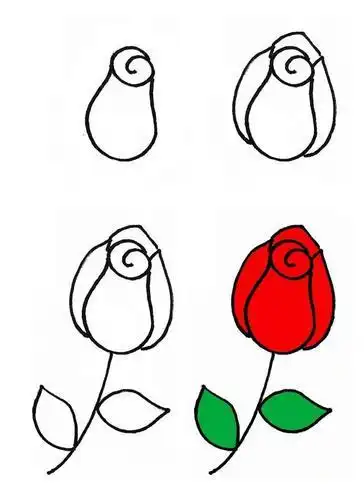 从从复复简单漂亮简笔画美丽