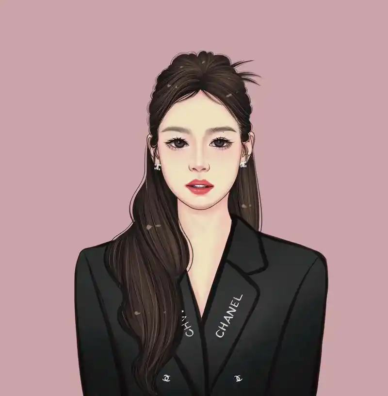 猜猜画的谁.#手绘头像约稿 #手绘头像 #blackpink - 抖音