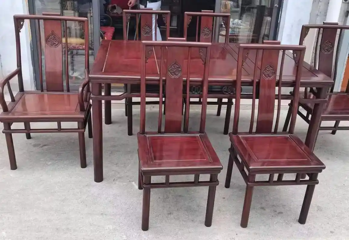 明式红木餐桌缅甸红酸枝餐桌奥氏黄檀餐桌.#红木家具 #明清家 - 抖音