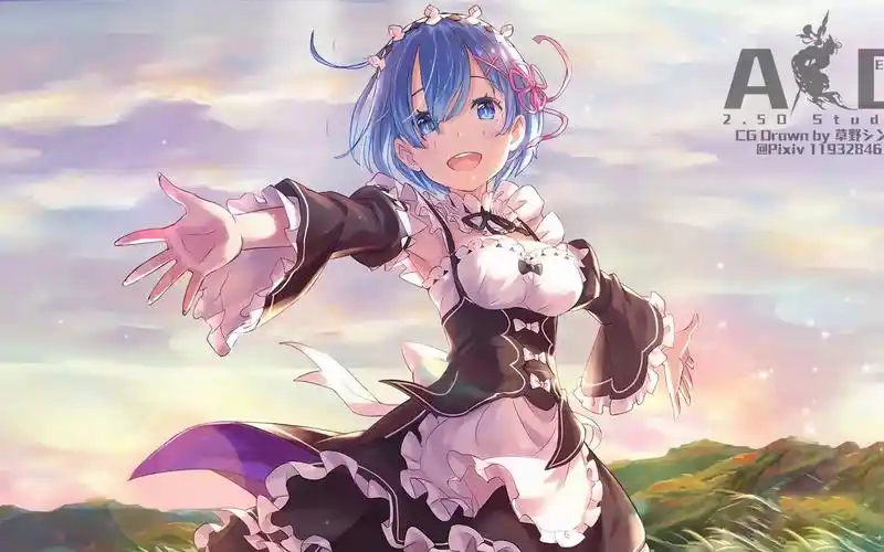 蕾姆rem高清壁纸 超长 人物背景变化【hd】