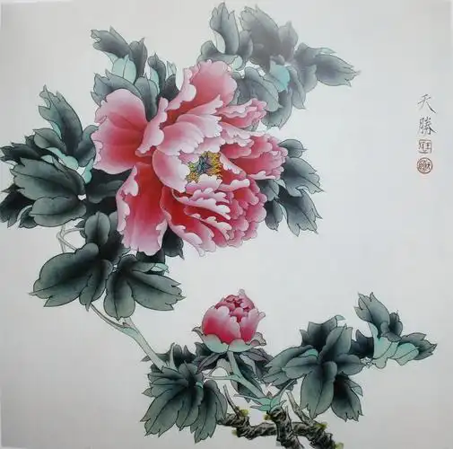 国画牡丹欣赏(点击小图欣赏大图)(23p) - 桃源居士 - 桃源居