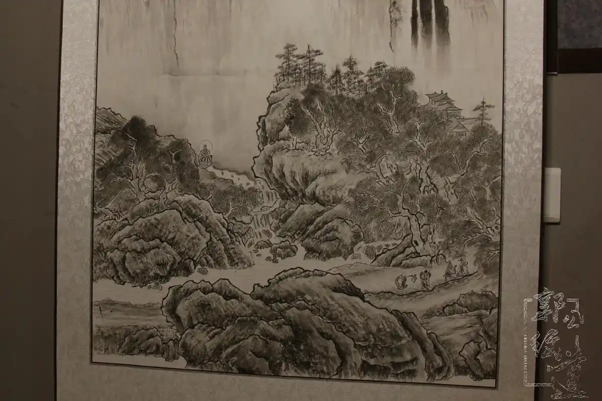 四尺山水临摹,古琴配山水绝配#古琴 #国画 #山水画 #中国 - 抖音