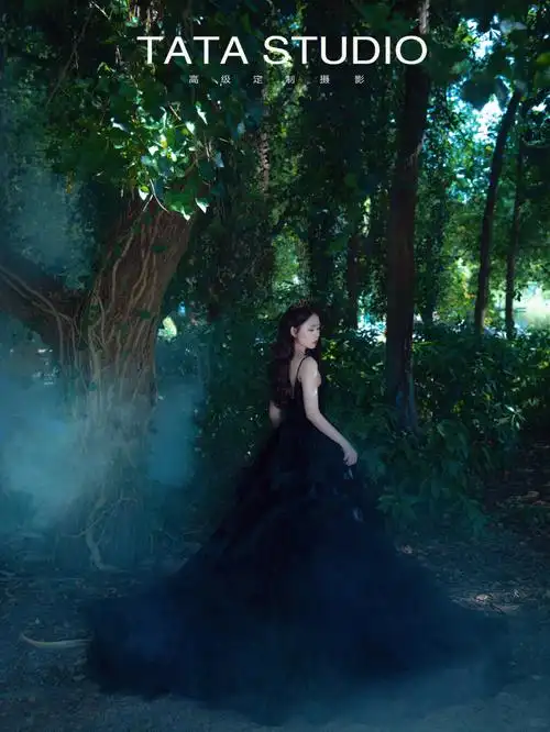 森系风神秘的童话森林不拘一格的现代美#tata视觉摄影  #森系婚纱照