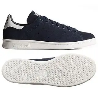 阿迪达斯 三叶草 2014年 stan smith 中性男女款 情侣板鞋 藏蓝