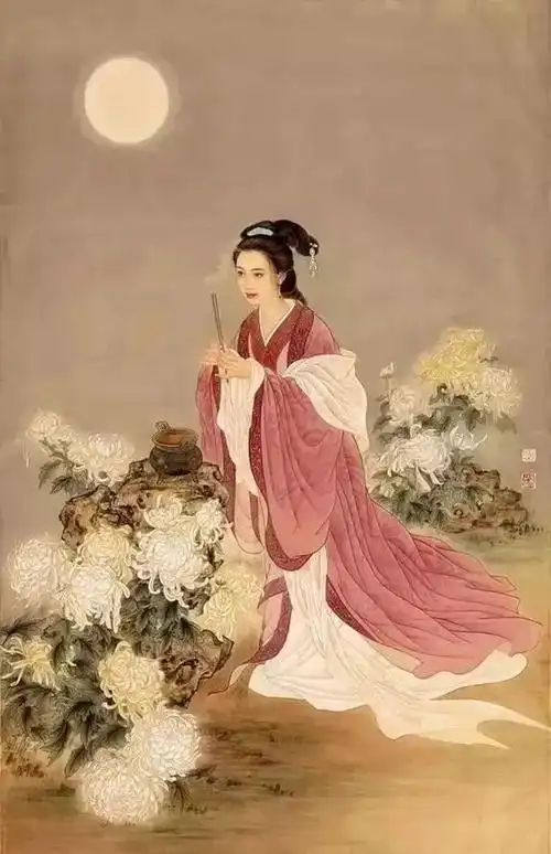 传说中的中国古代四大美女国画三八妇女节献给身边的每一位女性