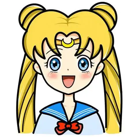 水冰月简笔画可爱