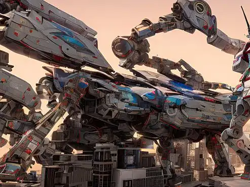 站酷梦笔#高达机器人,虚幻引擎,赛博朋克