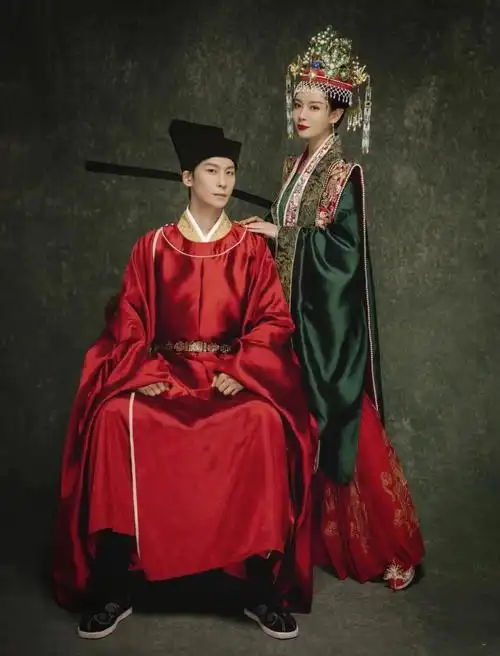 美到哭的宋制汉服婚服明星同款