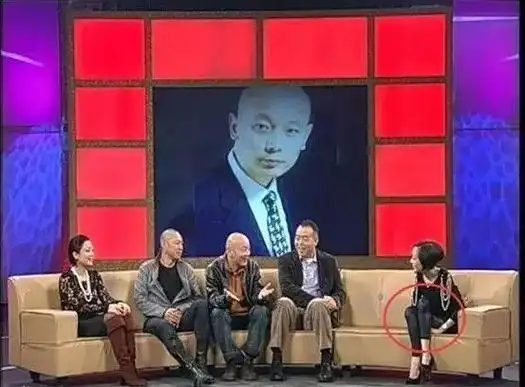 这个毋庸置疑,随便看看《鲁豫有约》,就能看到她这个标准的坐姿:那么