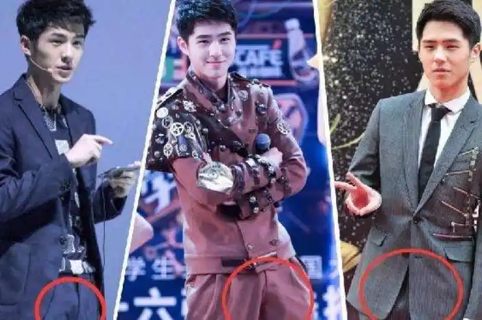 刘昊然蜜汁凸起而且有时候男明星的衣服也不是自己想穿的,他们穿上被