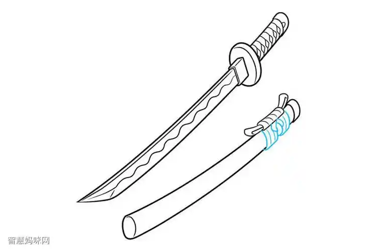 玩具武士刀怎么画