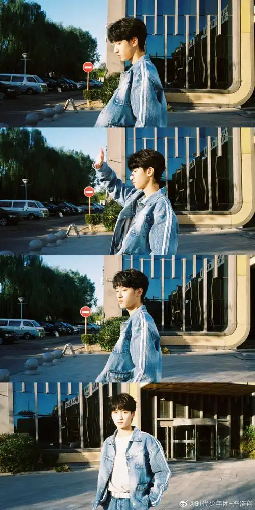 严浩翔初中打篮球旧照