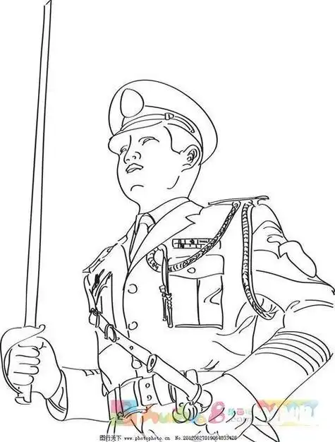 第1页海陆空三军卡通简笔画 第2页画海陆空三军简笔画军人简笔画全身