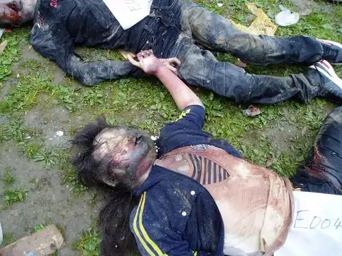 汶川大地震被禁图片!(胆小者最好别看)