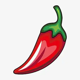 红色手绘辣椒