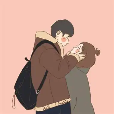 可爱卡通头像情侣一左一右 可爱呆萌情头高清微信图片大全_情侣头像