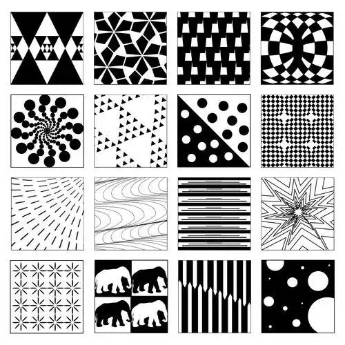 平面构成基础[点线面]黑白图