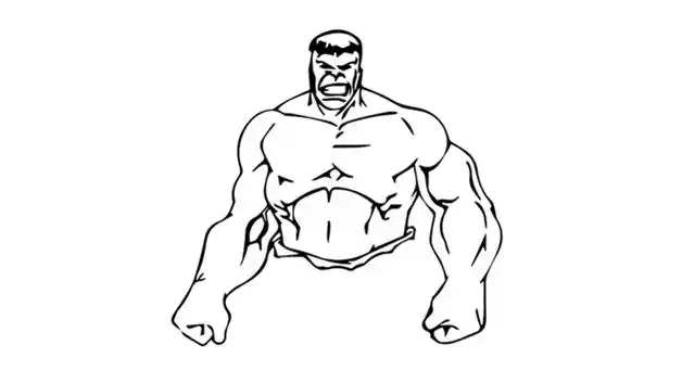 绿巨人简笔画怎么画绿巨人简笔画步骤