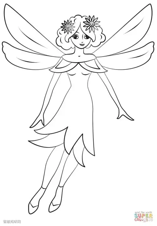 精灵女孩填色图片小仙女简笔画小仙女图片最新图片"迎接冬奥会,一起向
