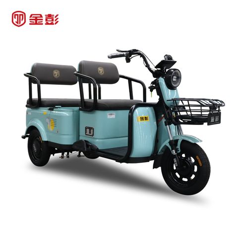 三轮车金彭家用代步三座孩子家巧乐孩子接送老人电动三轮车