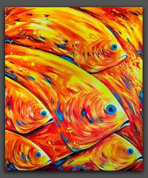 暖色调,暖色调儿童画(鲜艳强烈的冷暖对比图片)