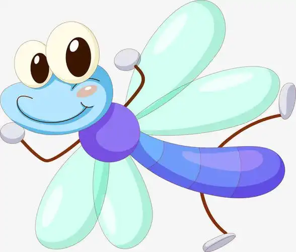 可爱蚊子矢量图