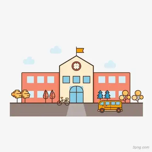 开学日学校图案