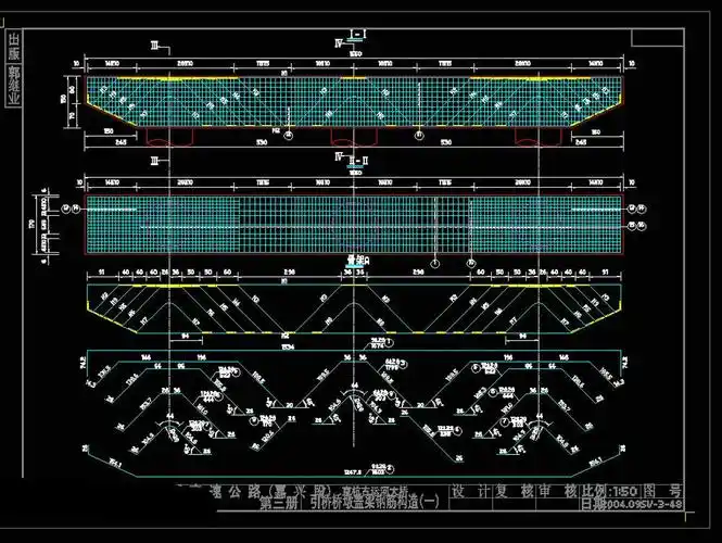 引桥桥墩盖梁钢筋构造图