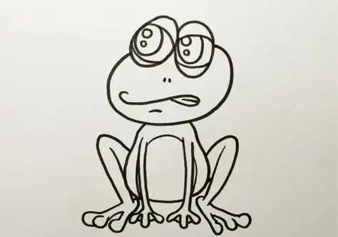 儿童简笔画,彩色简笔画,简笔画教程,青蛙简笔画,简笔画图片