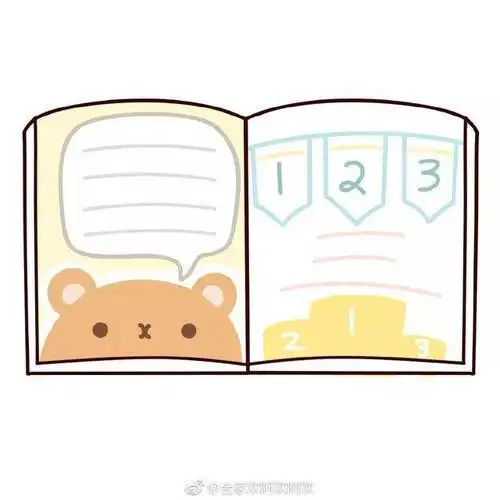 简笔画一组可爱简笔画手账本排版学学手帐简笔画可以为日记和账本增添