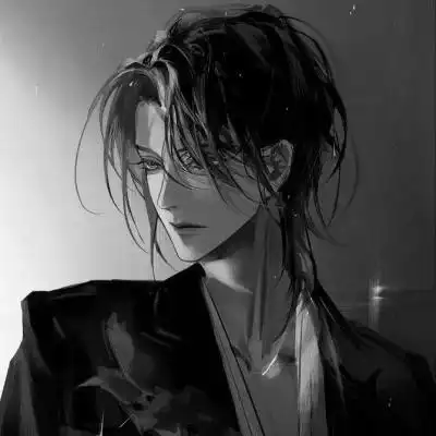 痞帅黑白动漫男头像图片114张_男生动漫头像_头像屋