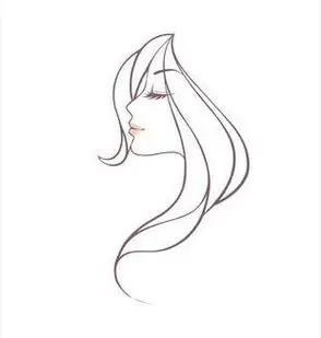 气质女人简笔画