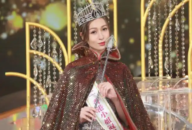 林俊贤女儿夺冠港姐,2度竞选终成功,不负父亲香港第一美男基因