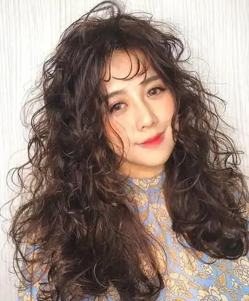 羊毛卷发型女长发,最美元气少女发型