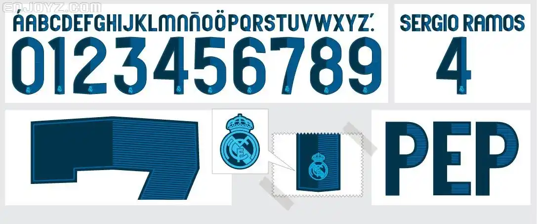 皇家马德里近五年的球衣印号设计一览